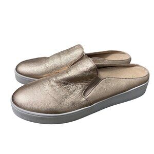 Vionic Splendid Dakota Womens Rose Gold Metallic Slip On Mule Sneakers Size 9